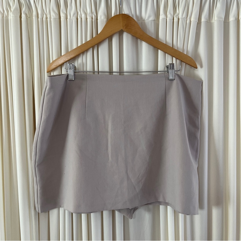 Abercrombie & Fitch Scarlett Mini Skirt Skort Light Taupe Size XL - Picture 4 of 8